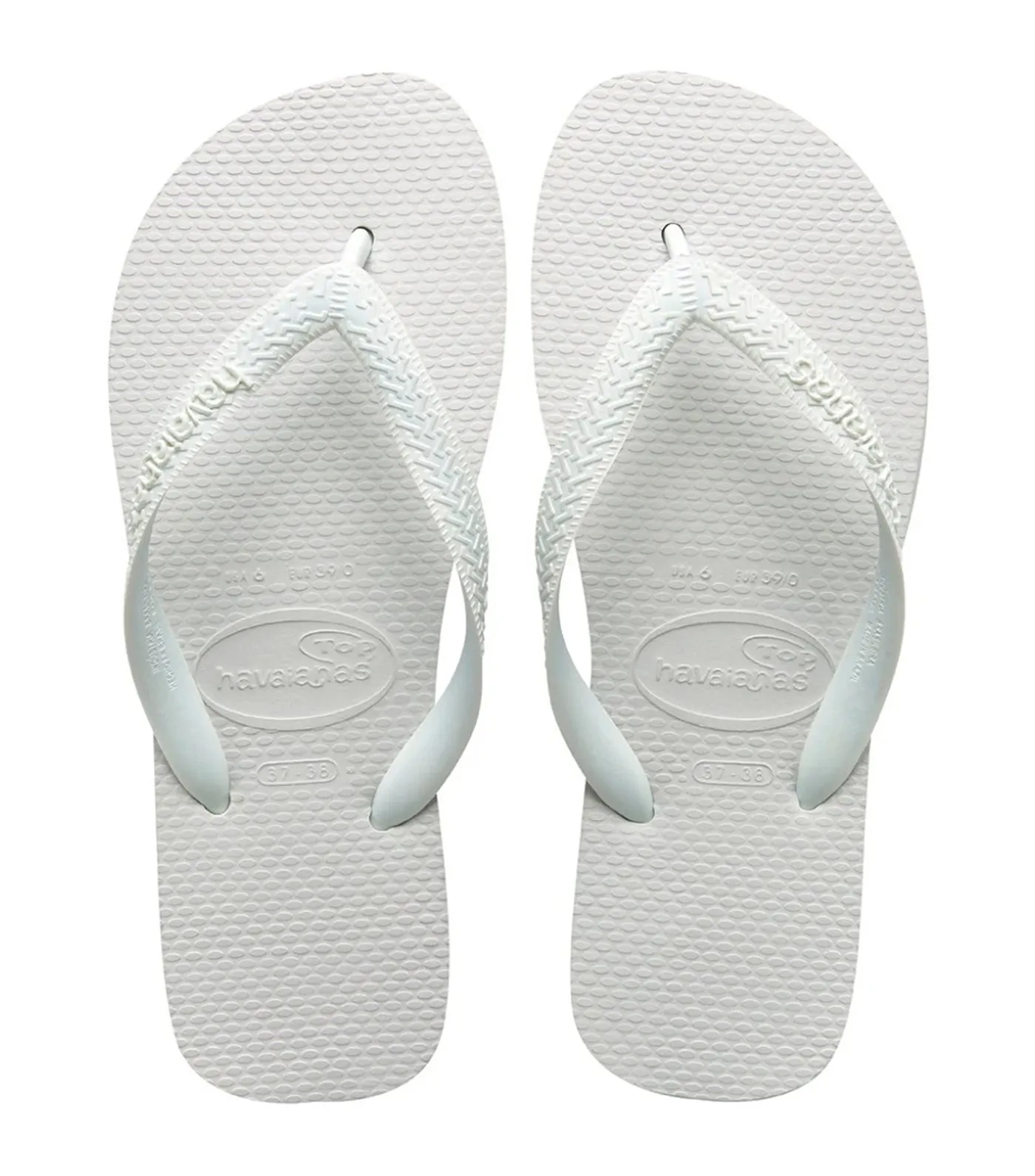 Top Flip Flops - White