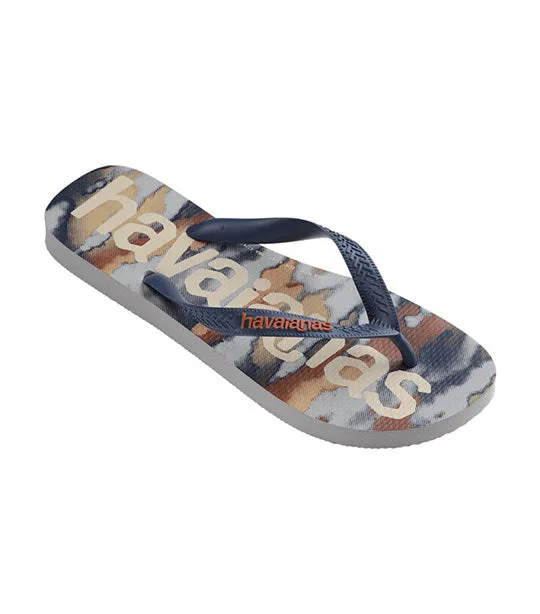 Top Logomania Fashion Flip Flops Ice Gray