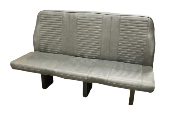 Triple Feather Handi Flip Bus Seat in Gray Vinyl Without Seatbelts