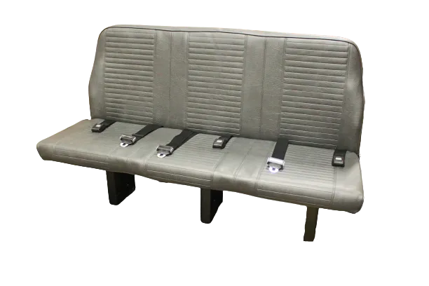 Triple Feather Handi Flip Bus Seat in Gray Vinyl