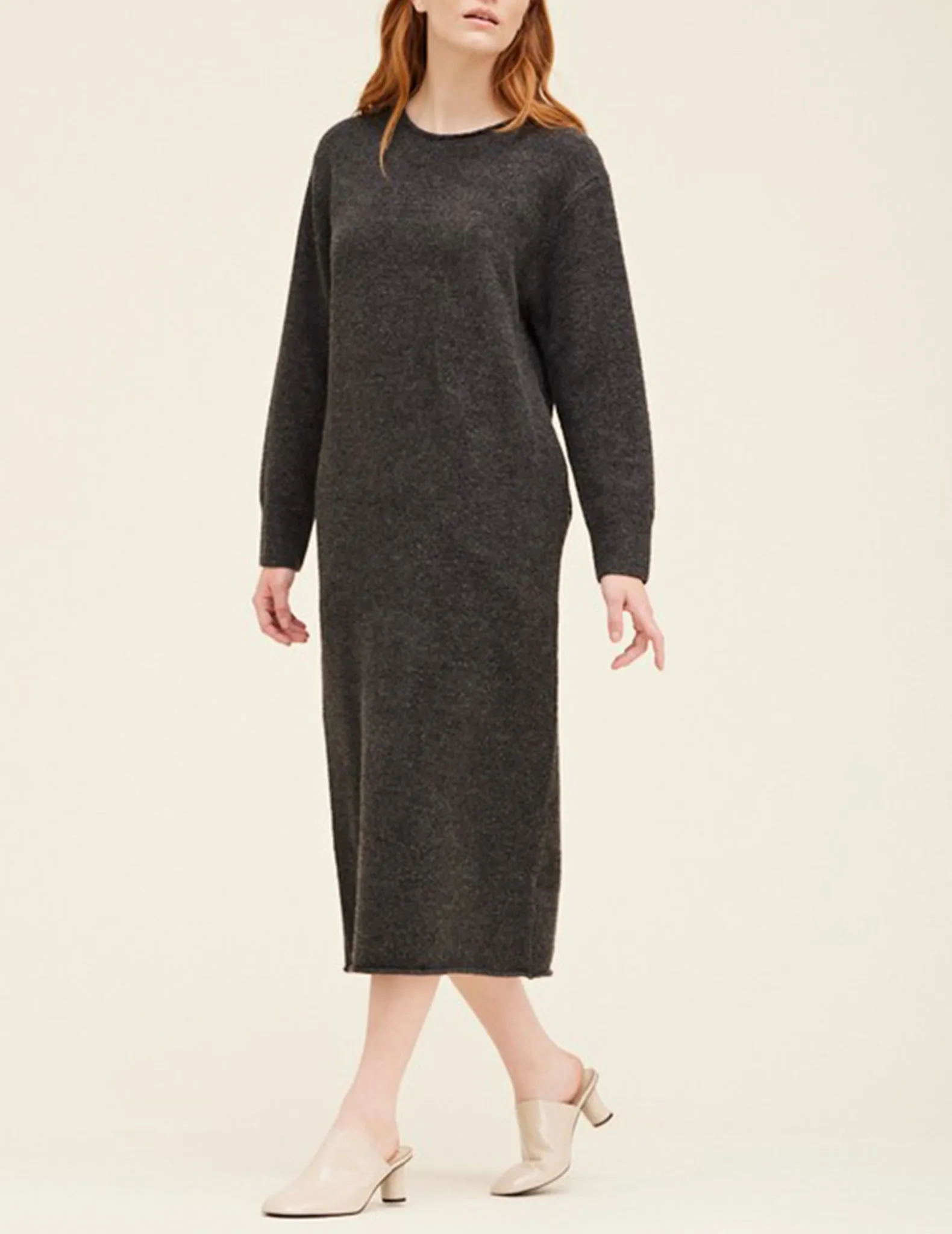 Weslee Charcoal Sweater Dress