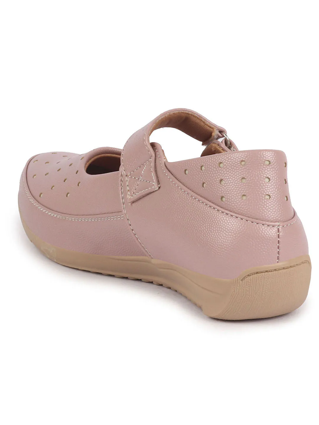 Women Purple Adjustable Strap Hook and Loop Round Toe Slip On Shoes|Casual Shoe|Office Shoe|Comfortable Shoe