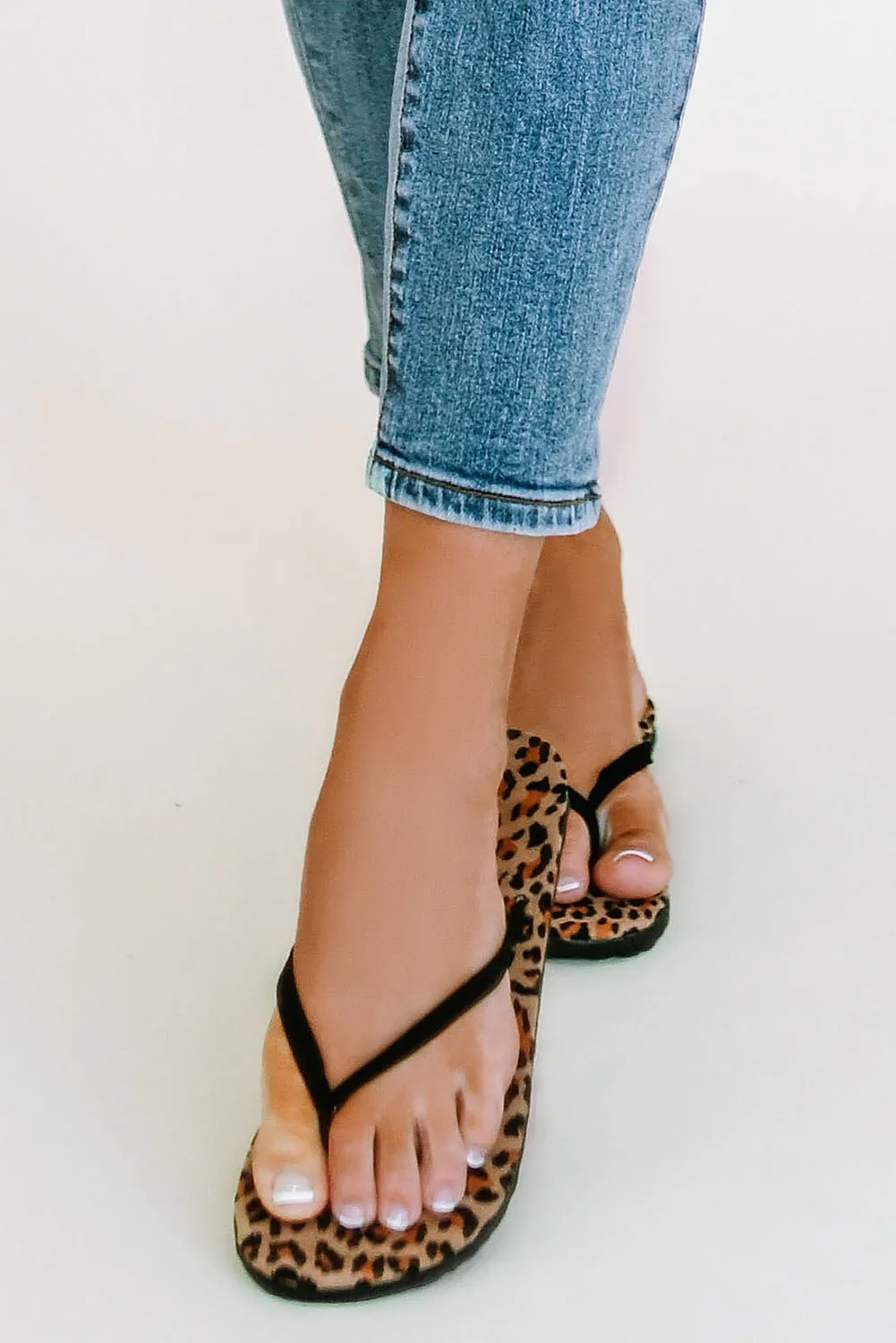 Women's Animal Print Flip Flops Non-slip Leopard Summer Sandals