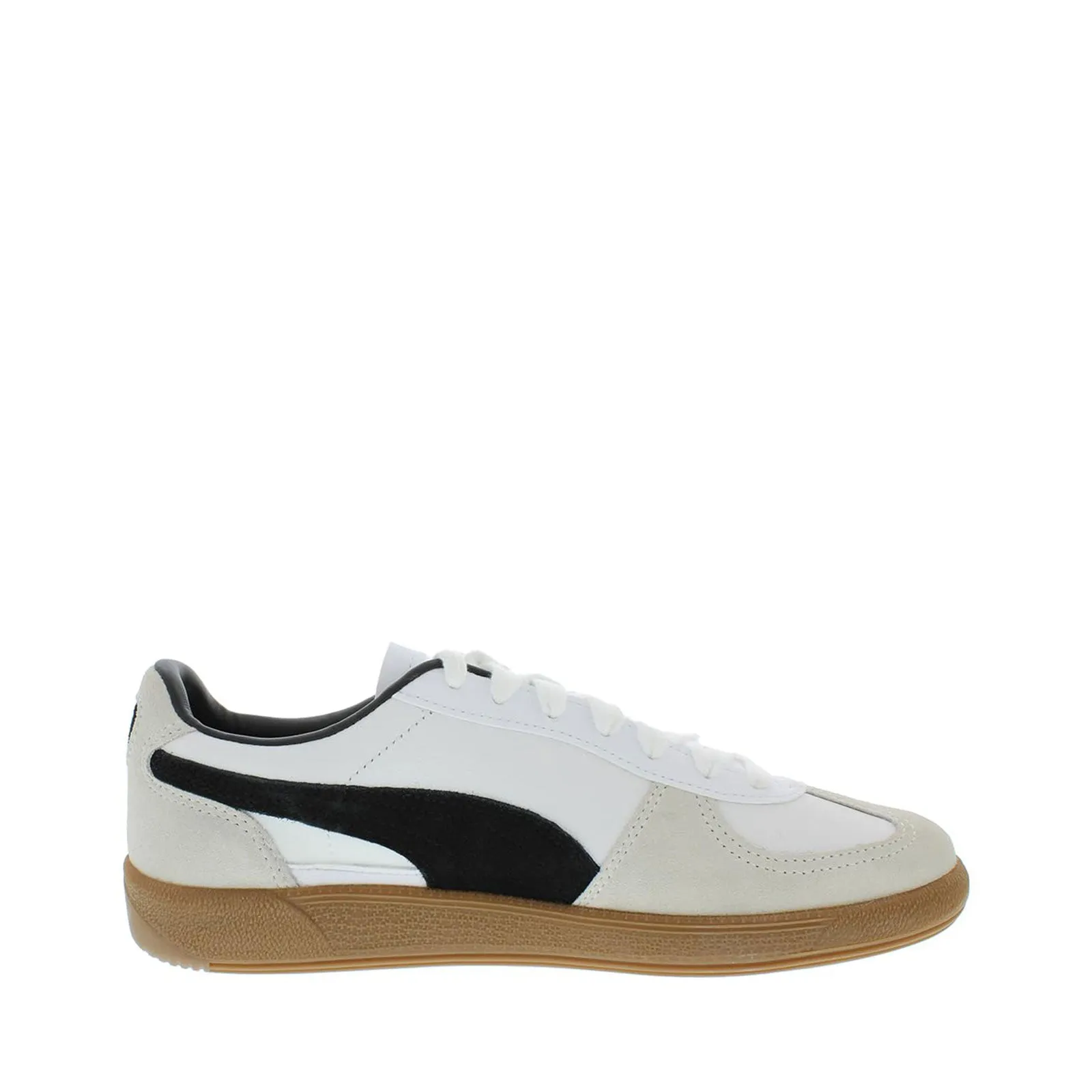 Women's Shoes PUMA PALERMO LEATHER Casual Lace Up Sneakers 397647-01 WHITE